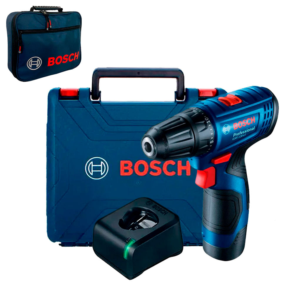 Taladro Atornillador Bosch GSR 120-LI 12V 2 baterias y maletín