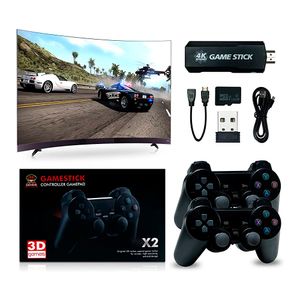 Consola Retro Game Stick X2 Plus 4K HD PS1 PSP SN64 30000 Juegos con Mandos Recargables