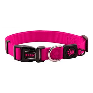 Collar De Perro Doco Nylon Ajustable  Xs Rosa 1 X 21 a 30 cm
