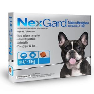 Antipulgas para Perros Nexgard Masticable 28.3 mg x 1 Tab  4.1 a 10 kg