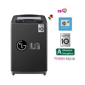 Lavadora LG Carga Superior Smart Inverter 19Kg WT19BPB Negro Claro