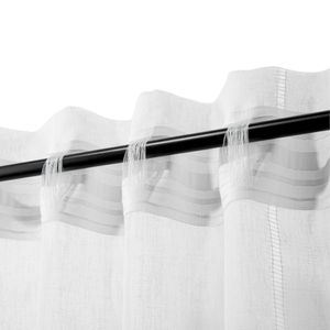 Set 2 Cortinas Velo Tipo Lino con Presillas Ocultas