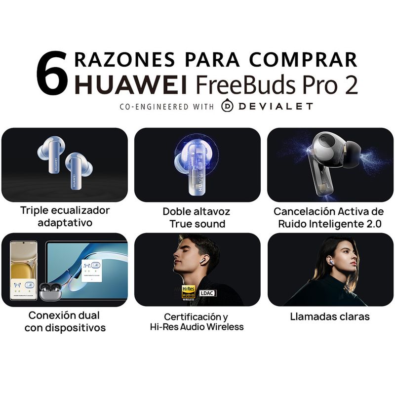 Comprar HUAWEI FreeBuds Pro 2 - Audífonos - HUAWEI Store CL