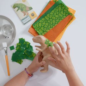 Set Creación Dinosaurio Decoupage