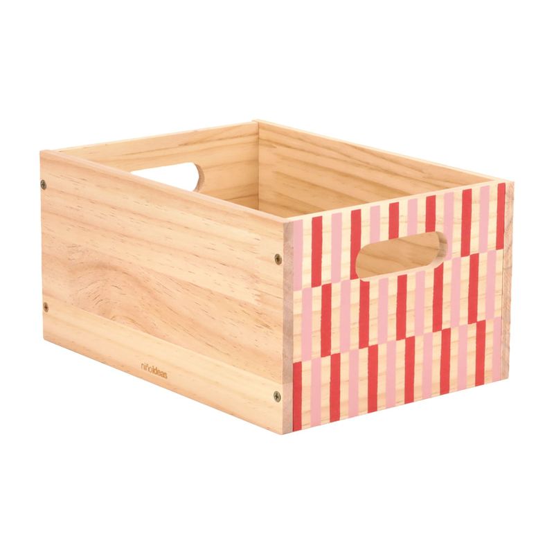 Caja Organizadora Madera con diseno 20x28x14 cm Real Plaza