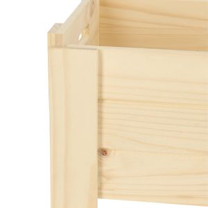 Jardinera Madera con Drenaje 60x30x30 cm