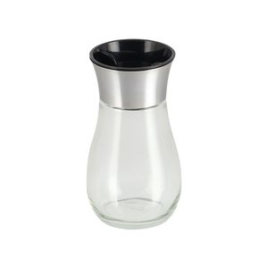 Salero Vidrio con Tapa de Plástico PP 125 ml