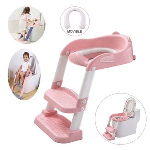 Asiento Entrenamiento Doux bebe Para Niños con Escalera Rosado
