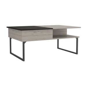 Mesa de centro Funcional Tuhome 5g-3 Ceniza