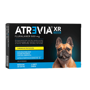 Antipulgas para Perro Atrevia Xr Medium 500 Mg 10 a 20 Kg