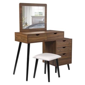Tocador + Espejo + Banco Camila Ventitas Home Gales