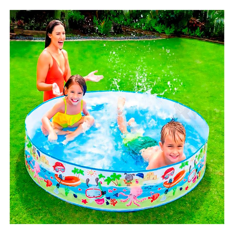 Piscina Divertida Circula Multicolor para Bebes