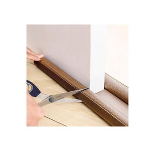Burlete Flexible de Espuma 95cm Protección Sellado de Puerta Marron