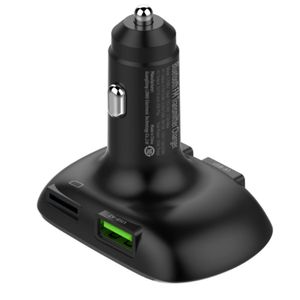 Cargador De Auto Con Bluetooth QC 3.0 Color Negro