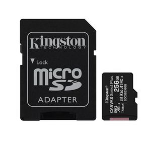Memoria Micro SD Kingston Canvas Select Plus 256GB Clase 10 100 MB/S
