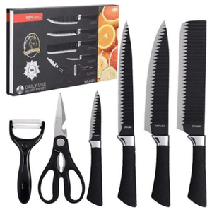 Set de Cuchillos 6 Piezas Acero Inoxidable