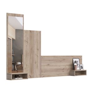 Cabecera Flotante 2 Plazas Olivo con Espejo Movenda Duna