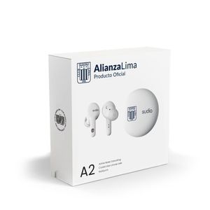 Audífono Sudio A2 Alianza Lima Earbuds Bluetooth Blanco