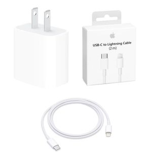 Adaptador 20 W + Cable Tipo C A Ligthning 2 M Apple