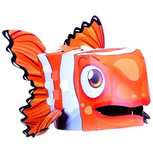 Mascara Para Armar Fiesta Crafts 3D Pez Payaso