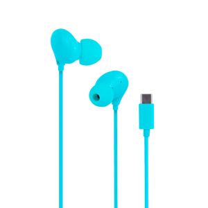 Audífonos con cable tipo c con micrófono azul modelo w10107 miniso -  Miniso