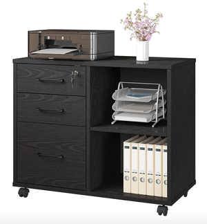 Archivador Moderno Margaret Ventitas Home Roble Negro