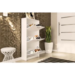 Zapatera VIVA HOME Fortaleza 3 Cajones Blanco