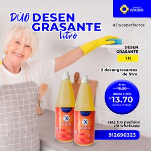 Desengrasante Killa x 2 Botellas de 1 Litro