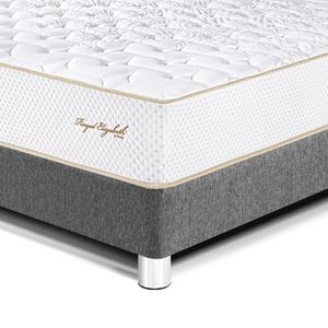Dormitorio Royal Elizabeth 2 Plazas Gris+ Velador Repisa