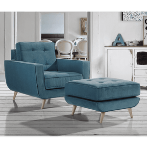 Sillon + Banqueta Ocean Living Furniture Turquesa