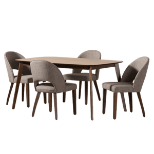Juego de Comedor 4 sillas Living Furniture Yasmin Gris