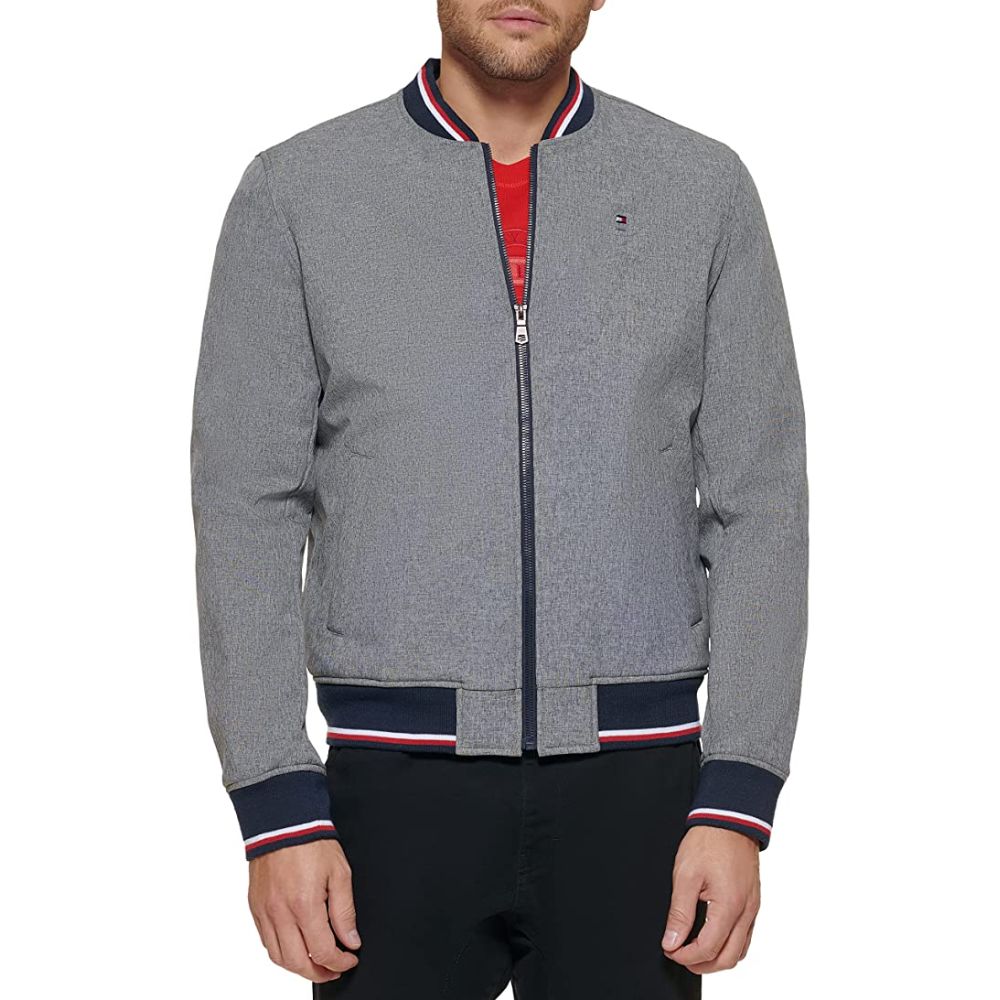 Casaca Tommy Hilfiger Varsity Rib Bomber Gris 1000809894