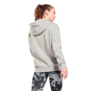 Polera Reebok Mujer Identity Big Logo Fleece Hoody Plomo