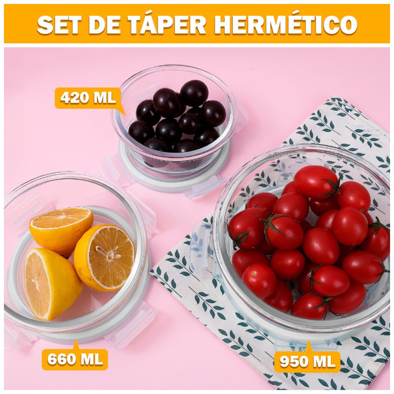 Taper Hermetico Vidrio