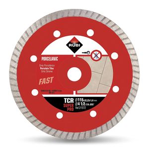 Disco Diamantado Continuo 4 1/2" (115 mm) para Cerámica Rubi TURBO TCR-115 SUPERPRO