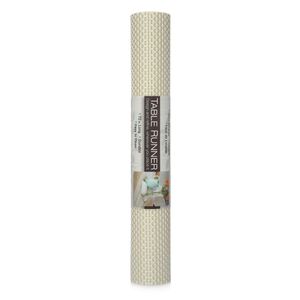 Camino de Mesa Contact Pearl White 35 x 180 cm