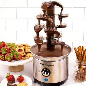 Fuente de chocolate cascada acero inoxidable Nostalgia