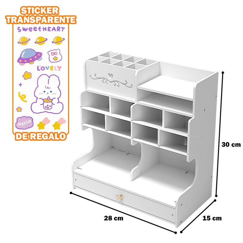 Organizador de Escritorio SJ-159 Y Caja Oficina U05 CL