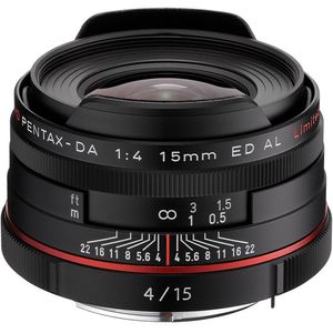 Pentax HD Pentax DA 15 mm f/4 ED AL Lente limitada (negro)