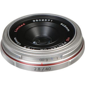 Pentax HD Pentax DA 40 mm f/2.8 Lente limitada (plata)