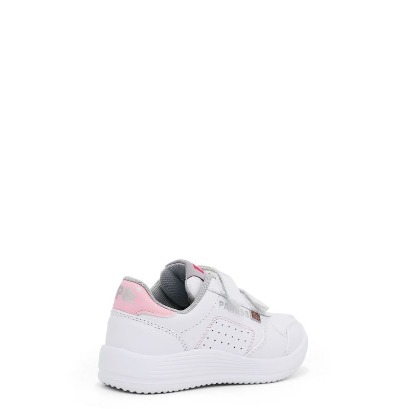 Zapatillas Escolar Niña Parss CE23-190 Blanco Rosado PAR&SS