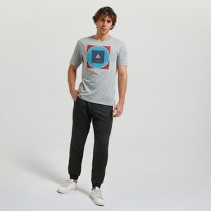 Polo Aereal Cuello Redondo Basico Diseño8 Gris Melange Hombre