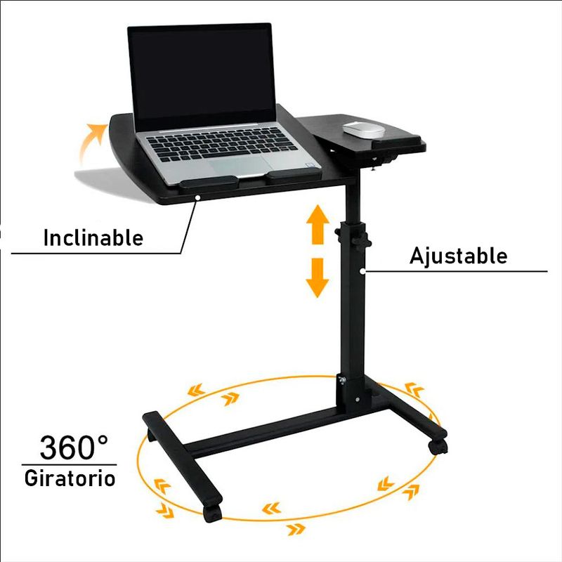 Mesa para ordenador portátil con soporte para ratón BN1041