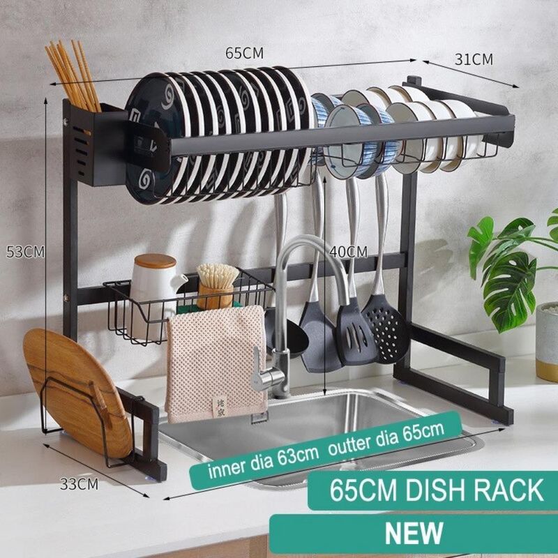 Organizador y Escurridor de Platos Para Cocina 85 y 65 CM