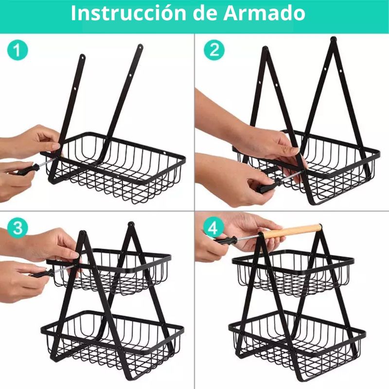 Escurridor de Platos Organizador para Cocina con Portacucharones Premium  65cm