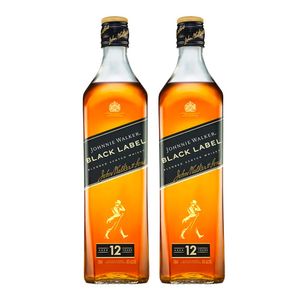 Pack Whisky JOHNNIE WALKER Black Label Botella 750ml x 2un