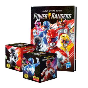 Álbum Power Rangers Editorial Berlin Tapa Dura + 2 Cajitas (100 Sobres)