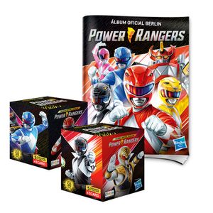 Álbum Power Rangers Editorial Berlin Tapa Blanda + 2 Cajitas (100 Sobres)