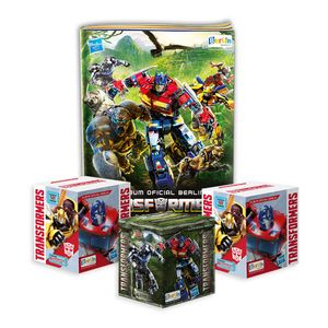 Album Transformers Editorial Berlin Tapa Blanda y 3 Cajitas de 150 Sobres
