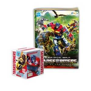 Album Transformers Editorial Berlin Tapa Blanda y 1 Cajita de 50 Sobres